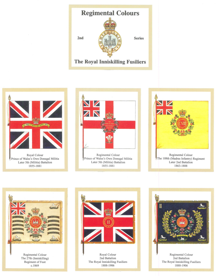 The Royal Inniskilling Fusiliers 2nd Series - 'Regimental Colours' Trade Card Set by David Hunter